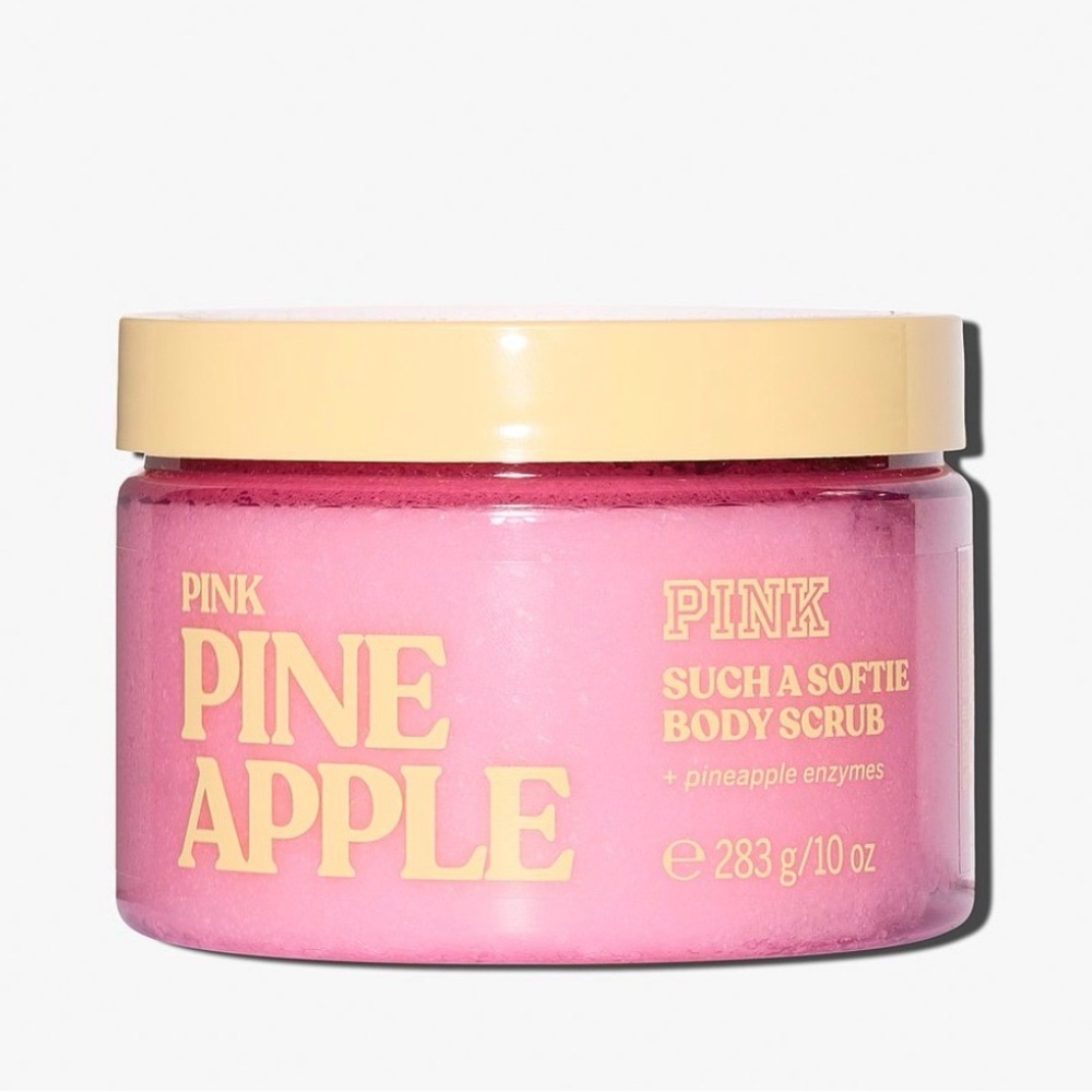 PINK Victoria's Secret Pineapple Body Scrub - Pink and Yellow